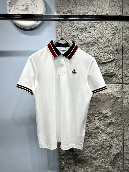 モンクレールクラシックなマイクロラベルポロ半袖Tシャツ