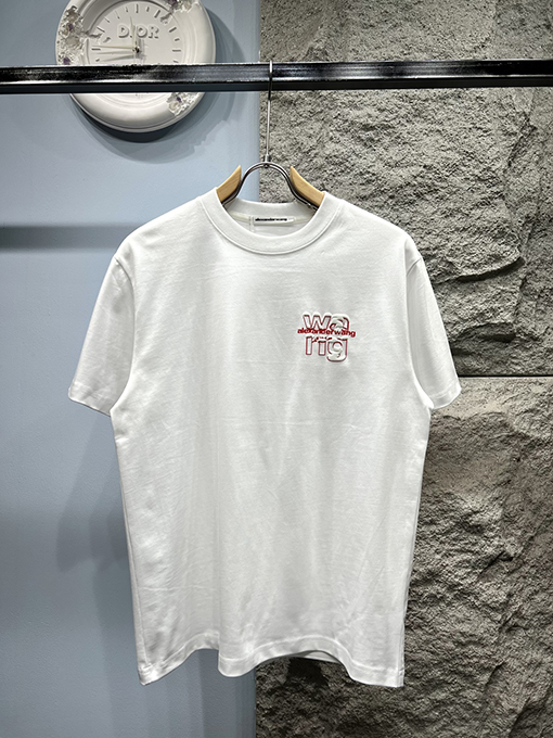 アレキサンダーワンコピー新しい雪山文字半袖Tシャツ