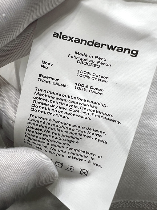 アレキサンダーワンコピー新しい雪山文字半袖Tシャツ