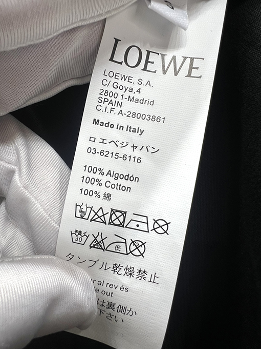 ロエベ刺繍半袖Tシャツ