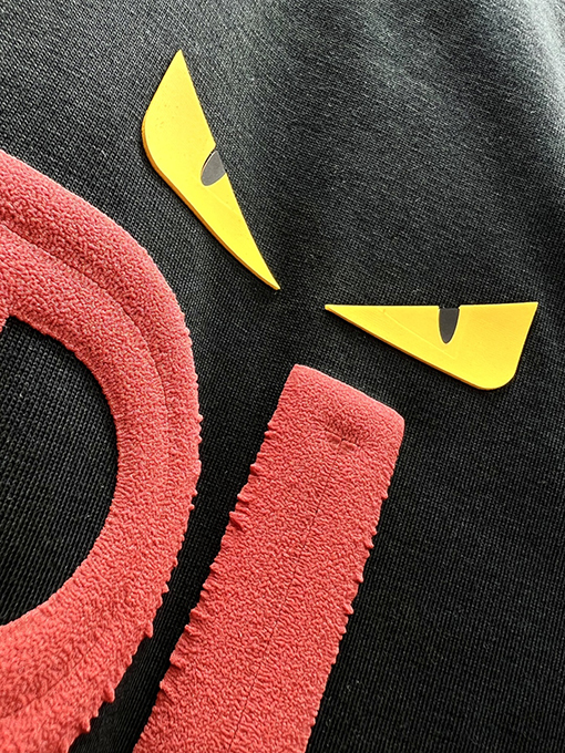 フェンディコピー発泡アルファベット半袖Tシャツ