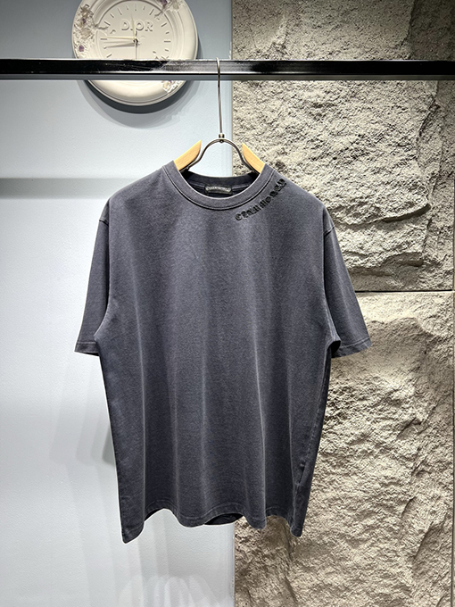 クロムハーツコピー新しい十字布刺繍半袖Tシャツ