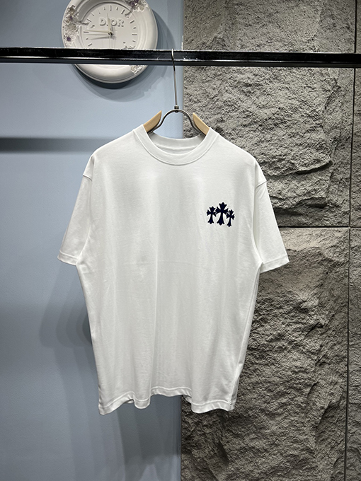 クロムハーツ新しいロゴ半袖Tシャツ