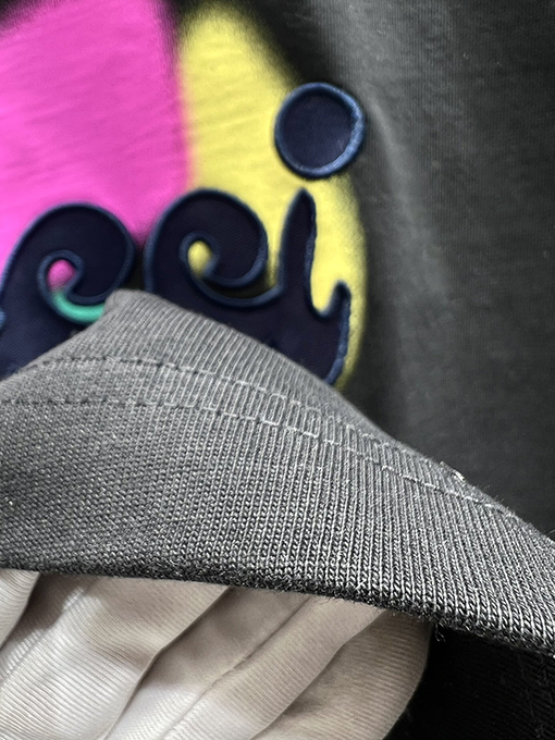 グッチ新しいレンダリング布刺繍半袖Tシャツ
