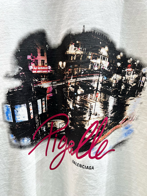 バレンシアガ新しいパリ半袖Tシャツ