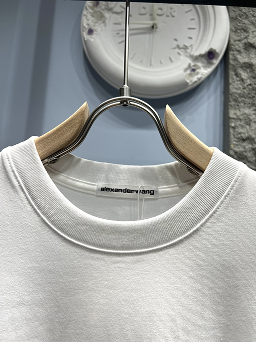アレキサンダーワン新しい立体ロゴ文字半袖Tシャツ