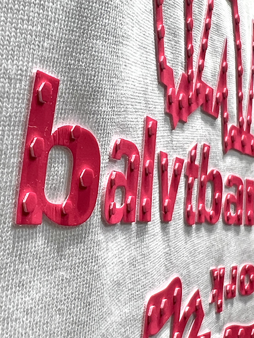 アレキサンダーワン新しい立体ロゴ文字半袖Tシャツ