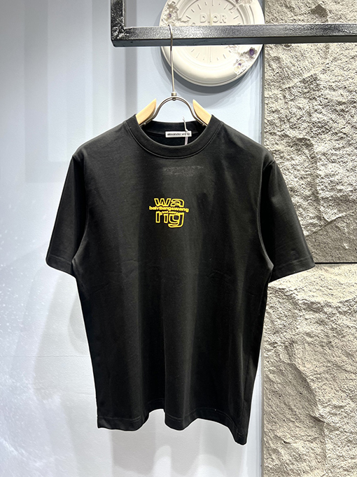 アレキサンダーワン新しい立体ロゴ文字半袖Tシャツ