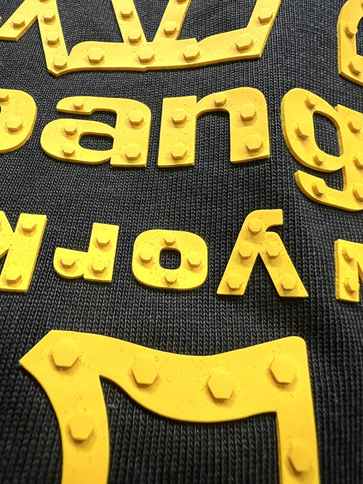 アレキサンダーワン新しい立体ロゴ文字半袖Tシャツ