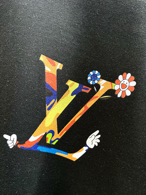 ルイヴィトン新しい太陽の花半袖Tシャツ