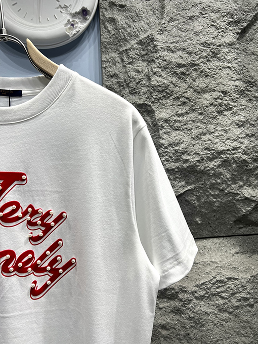 ルイヴィトンコピーパールレター半袖Tシャツ