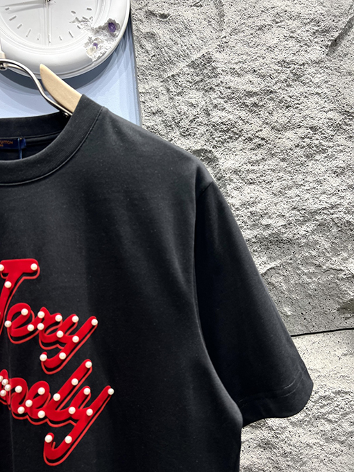 ルイヴィトンコピーパールレター半袖Tシャツ