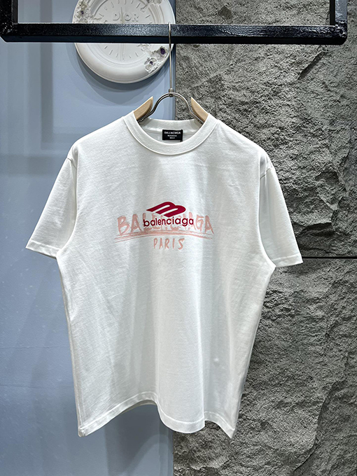 バレンシアガ新しい音符半袖Tシャツ