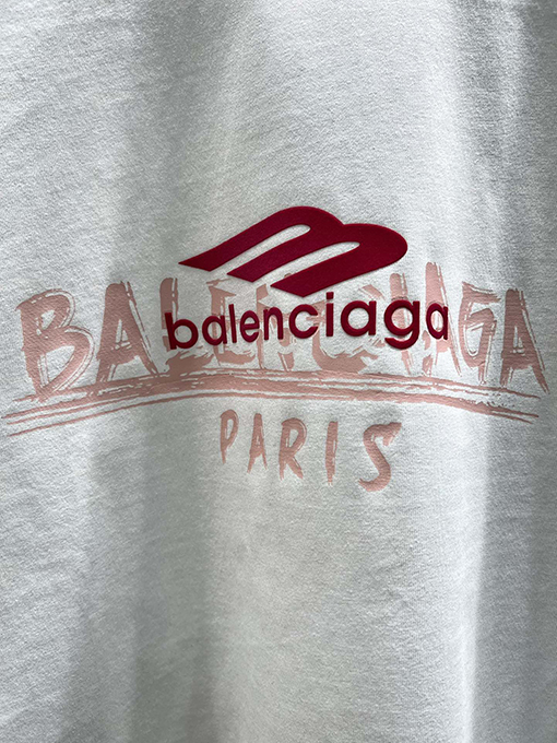 バレンシアガ新しい音符半袖Tシャツ