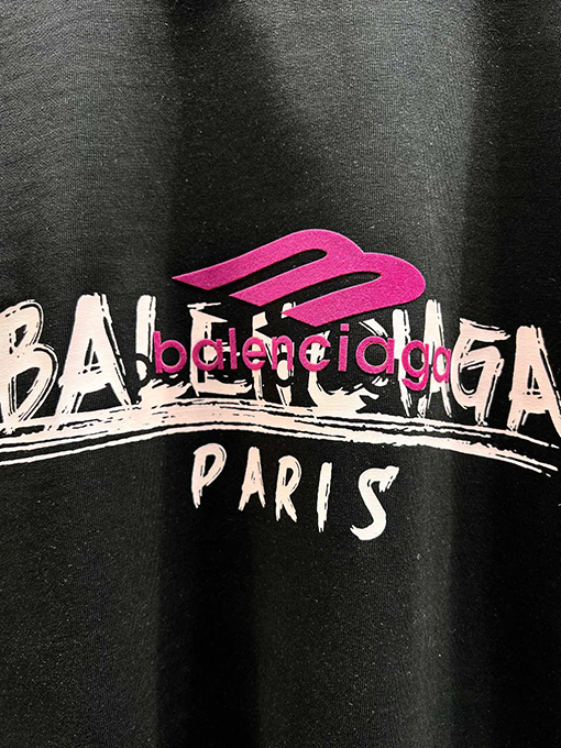 バレンシアガ新しい音符半袖Tシャツ