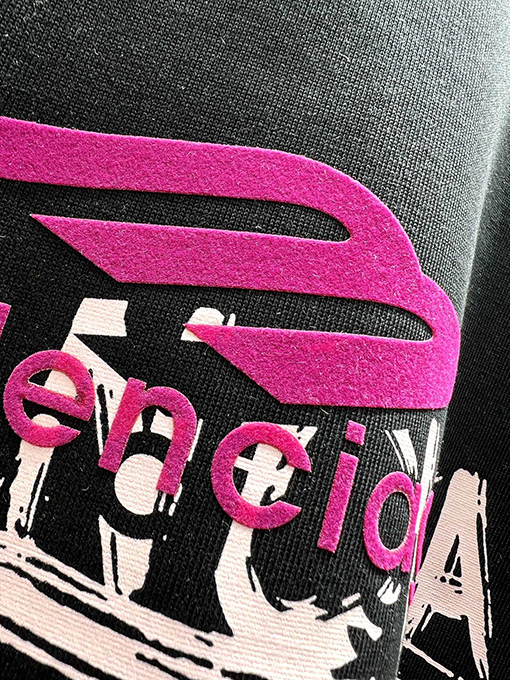 バレンシアガ新しい音符半袖Tシャツ