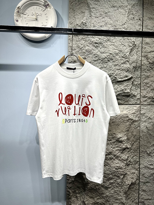 ルイヴィトンスーパーコピー新しい漫画のアルファベット半袖Tシャツ