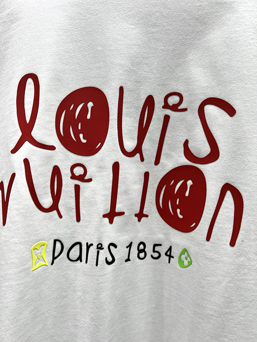 ルイヴィトンスーパーコピー新しい漫画のアルファベット半袖Tシャツ
