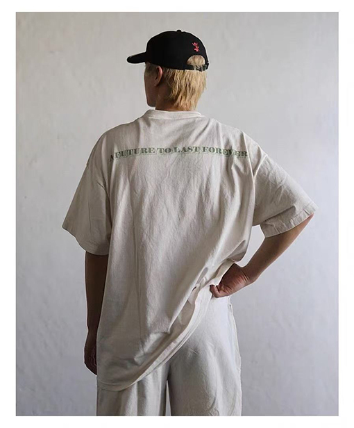 セント マイケル破壊風ヴィンテージTシャツ