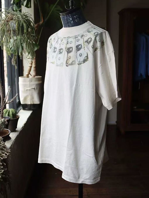セント マイケル破壊風ヴィンテージTシャツ