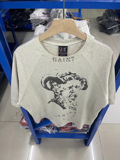 セント マイケル古いウォッシュTシャツ