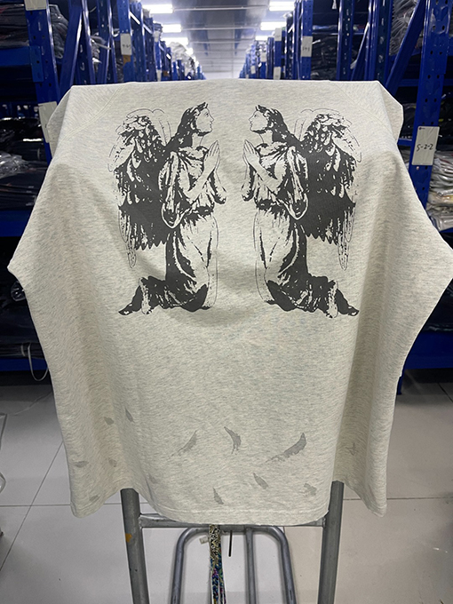 セント マイケル古いウォッシュTシャツ