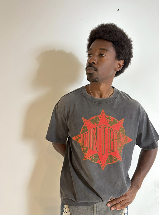 セント マイケルコピーカジュアルな古い半袖Tシャツ
