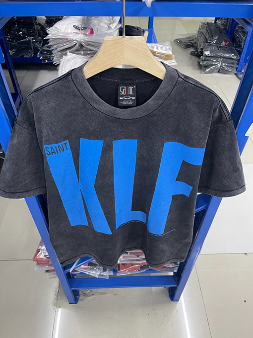 セント マイケル25SS klf展示会限定 ウォッシュ加工Tシャツ