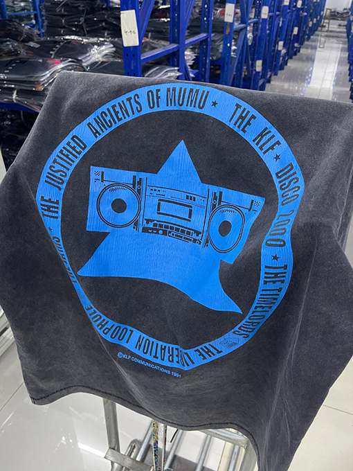 セント マイケル25SS klf展示会限定 ウォッシュ加工Tシャツ