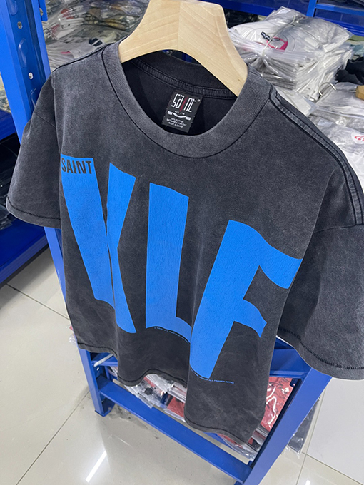 セント マイケル25SS klf展示会限定 ウォッシュ加工Tシャツ