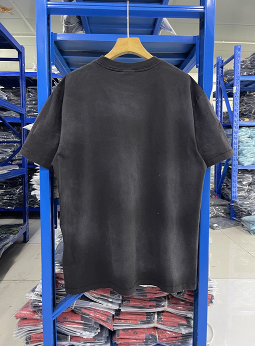 セント マイケル“body&soul“イエスのプリントウォッシュ古いTシャツ