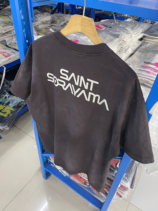 セント マイケル25SS“sorayama“水洗い古いTシャツ