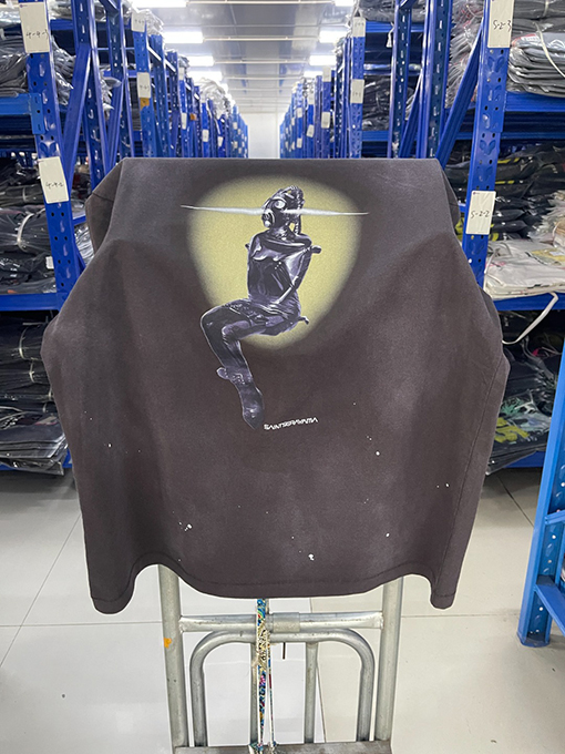 セント マイケル25SS“sorayama“水洗い古いTシャツ