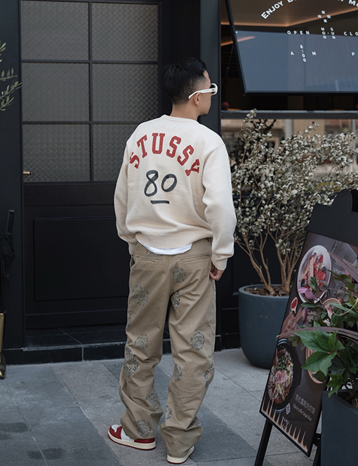 STUSSY X DENIM TEARS SS25 SS WREATH CHINO PANTS DTパンツ