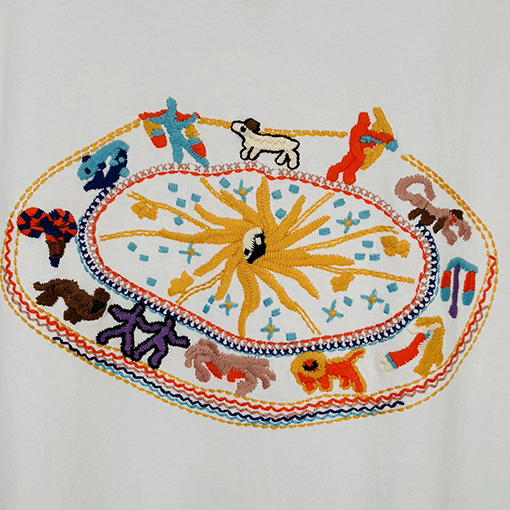 シュプリームコピー SS25 Zodiac S/S Top 星座刺繍Tシャツ
