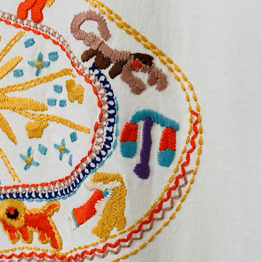 シュプリームコピー SS25 Zodiac S/S Top 星座刺繍Tシャツ