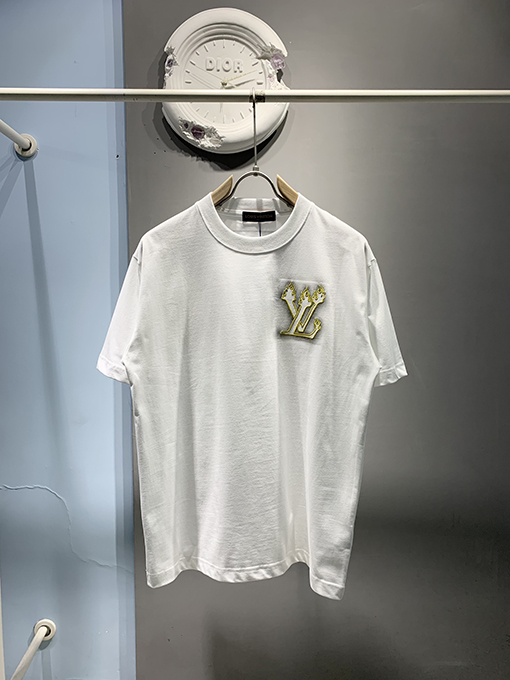 ルイヴィトンスーパーコピー新しいインクジェット刺繍Tシャツ