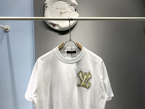 ルイヴィトンスーパーコピー新しいインクジェット刺繍Tシャツ