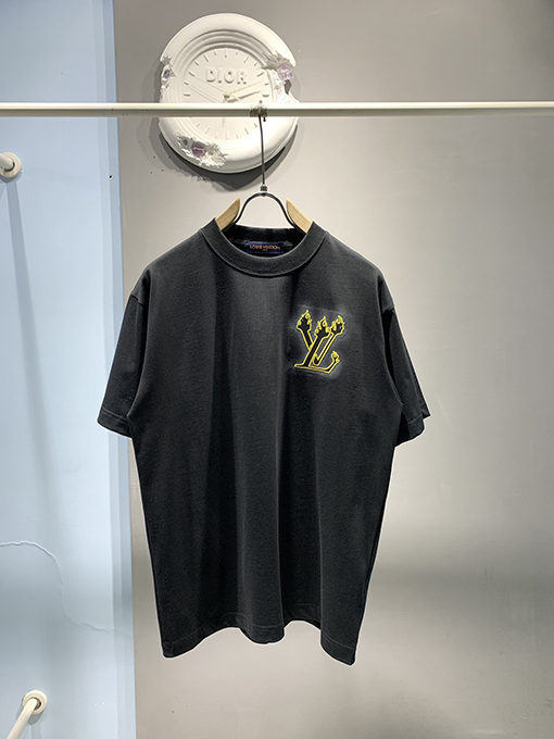 ルイヴィトンスーパーコピー新しいインクジェット刺繍Tシャツ