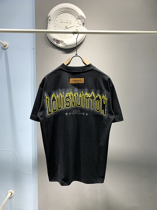 ルイヴィトンスーパーコピー新しいインクジェット刺繍Tシャツ