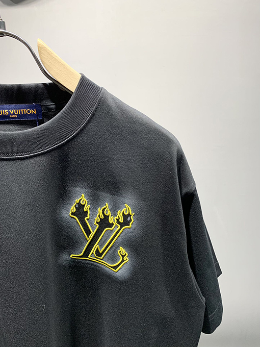 ルイヴィトンスーパーコピー新しいインクジェット刺繍Tシャツ