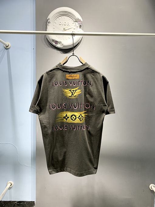 ルイヴィトン手描きの落書きTシャツ