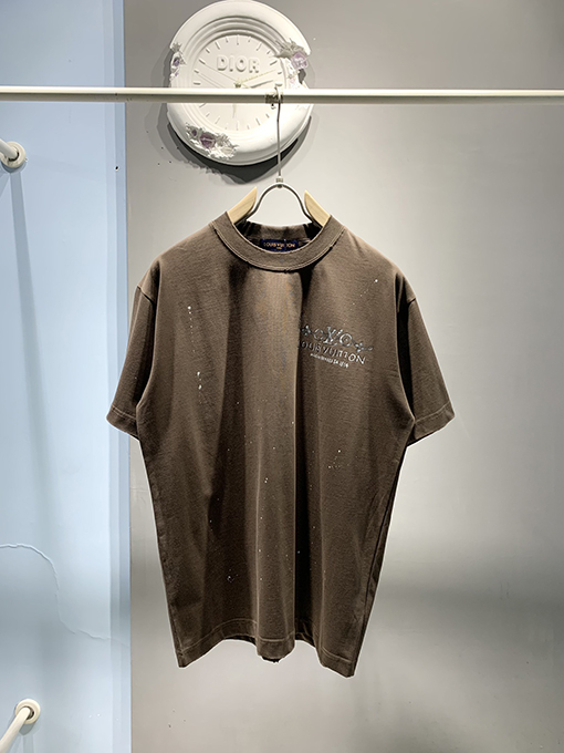 ルイヴィトン新しい手描きのインクTシャツ