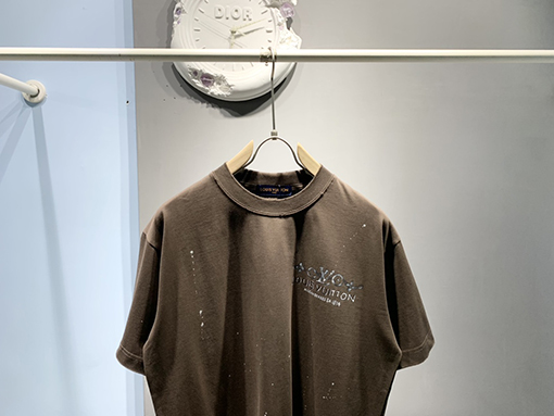 ルイヴィトン新しい手描きのインクTシャツ