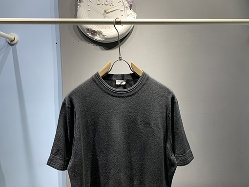 ディオール新しいウールロゴ刺繍Tシャツ