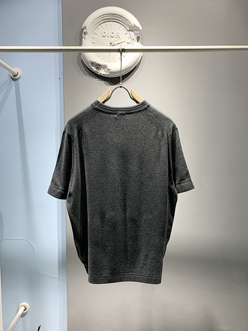 ディオール新しいウールロゴ刺繍Tシャツ