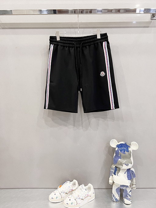 モンクレールリボンステッチ工芸章仔ロゴパンツ