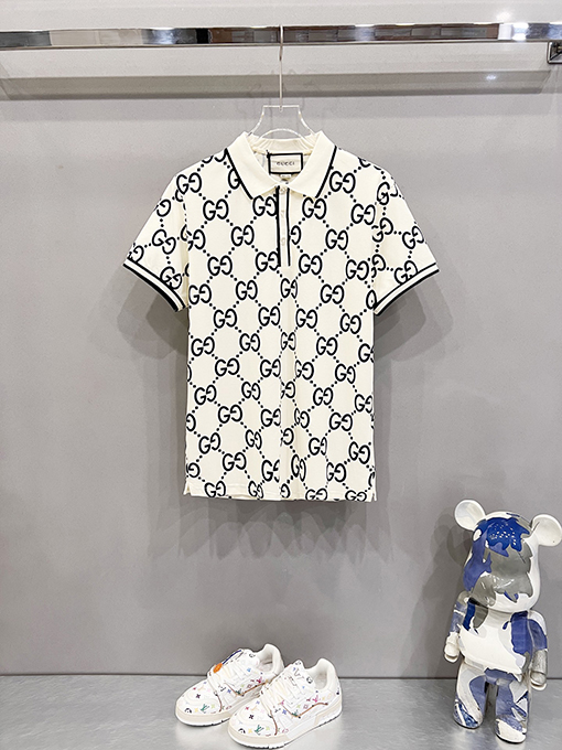 グッチラペルポロシャツ
