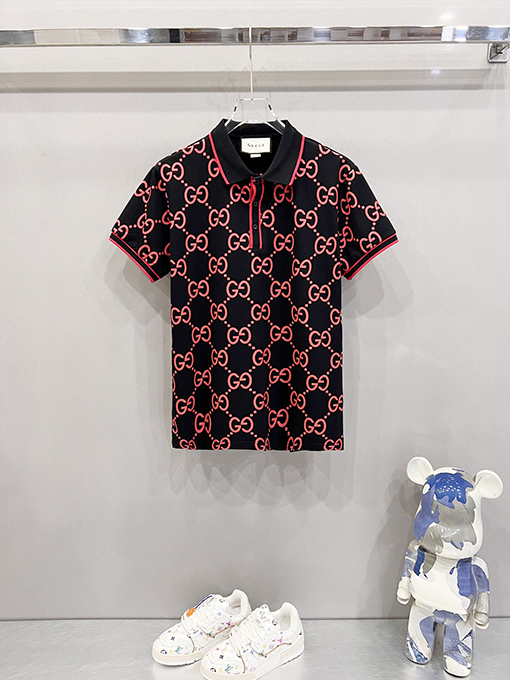 グッチラペルポロシャツ