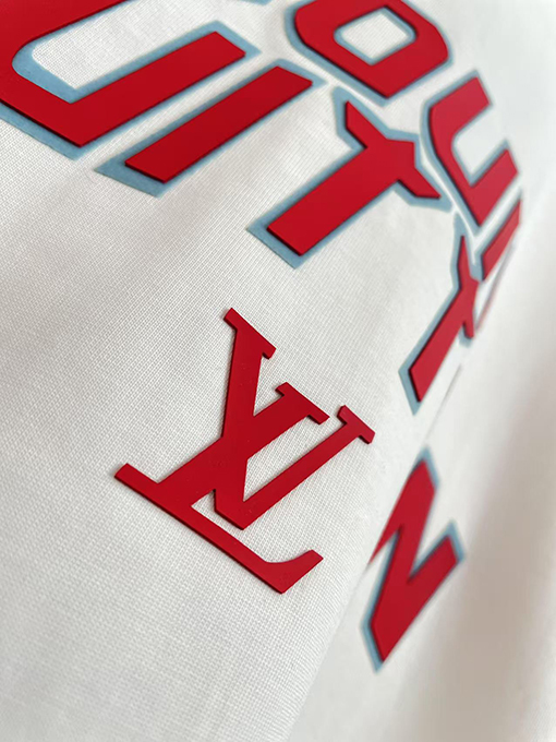 ルイヴィトン新しいシリコン文字Tシャツ